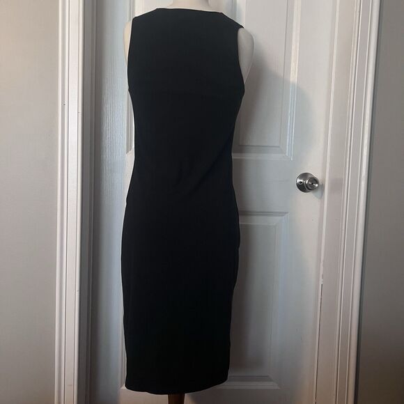 Ralph Lauren Dress Size M LBL Sheath Keyhole Front Knee Length Stretchy - Picture 2 of 9